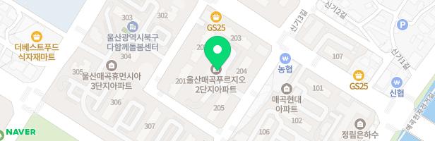 매곡푸르지오 2단지 아파트 지도 이미지