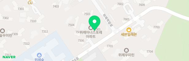 위례아너스포레 오아시스 어린이놀이터1(7504동) - 물놀이장 지도 이미지