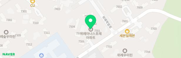 위례아너스포레 캠핑 어린이놀이터2(7501동) 지도 이미지