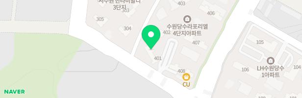 수원당수라포리엘아파트 405동 앞 숲속캠핑놀이터 지도 이미지
