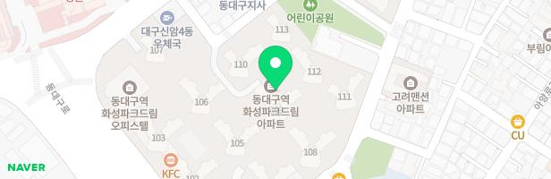 동대구역 화성파크드림_어린이놀이터1 (109동 110동 사이) 지도 이미지