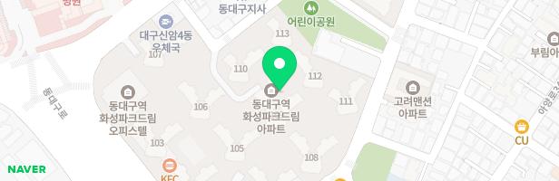 동대구역 화성파크드림_어린이놀이터2 (104동 105동 사이) 지도 이미지
