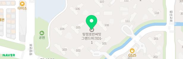 호반 써밋 그랜드마크 1차 어린이놀이터1 (105동앞) 지도 이미지