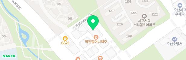 꿀잼키즈룸 오산세교점 지도 이미지