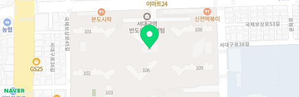 서대구역 반도유보라 센텀 어린이놀이터1(106-107동 사이) 지도 이미지