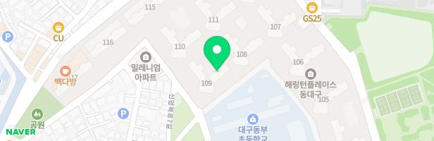 해링턴플레이스 동대구 아파트 유아놀이터_111동 앞 지도 이미지
