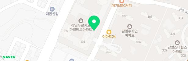 하남 감일 푸르지오 마크베르 104동 어린이놀이시설 지도 이미지