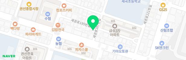 도토리숲 권선점 지도 이미지
