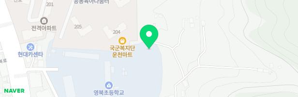 영북초등학교 학교숲 지도 이미지