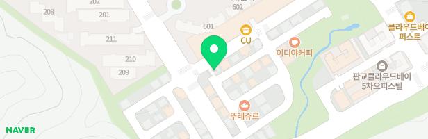 꿀잼키즈룸 판교대장점 지도 이미지