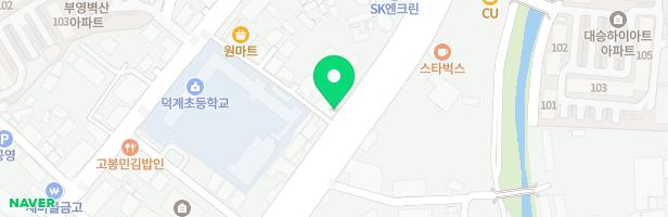 웅상비전교회 지도 이미지
