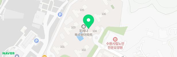 포레나북수원아파트 어린이놀이터2(104동앞) 지도 이미지