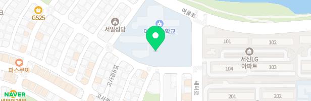 전주여울초등학교병설유치원 실내놀이시설 지도 이미지