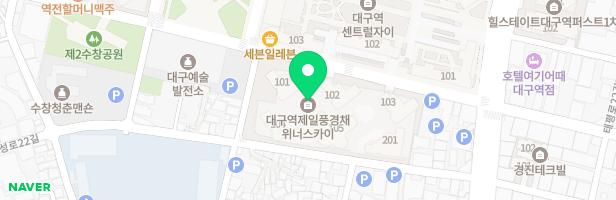 대구역제일풍경채위너스카이 유아놀이터 (지상2층 104동과 105동 사이) 지도 이미지