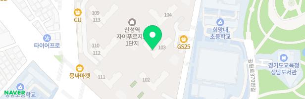 산성역자이푸르지오아파트1단지-어린이놀이시설3 지도 이미지