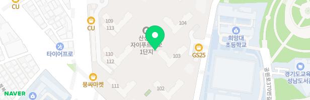 산성역자이푸르지오 1단지 어린이놀이터 2 지도 이미지