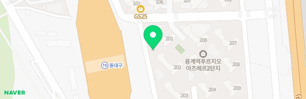 용계역 푸르지오 아츠베르 2단지 유아놀이터(201동 뒤) 지도 이미지