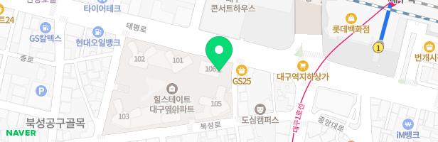 힐스테이트 대구역 어린이놀이터1(101동, 102동 앞 2층 놀이터) 지도 이미지