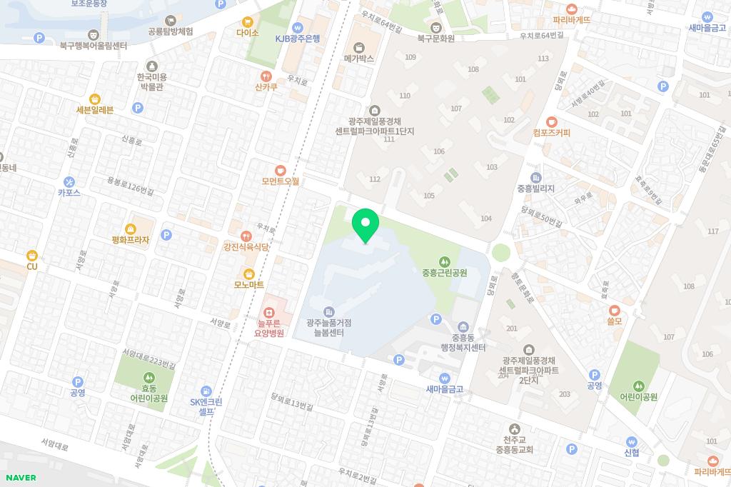 효동유치원(실외) 지도 이미지