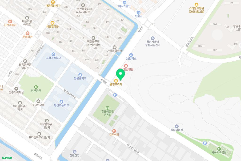 행복수 지도 이미지