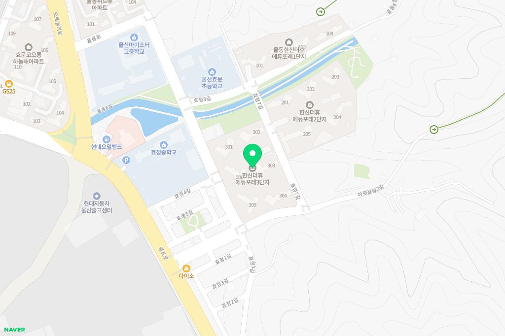 율동지구한신더휴C2블록아파트-어린이놀이터2 지도 이미지