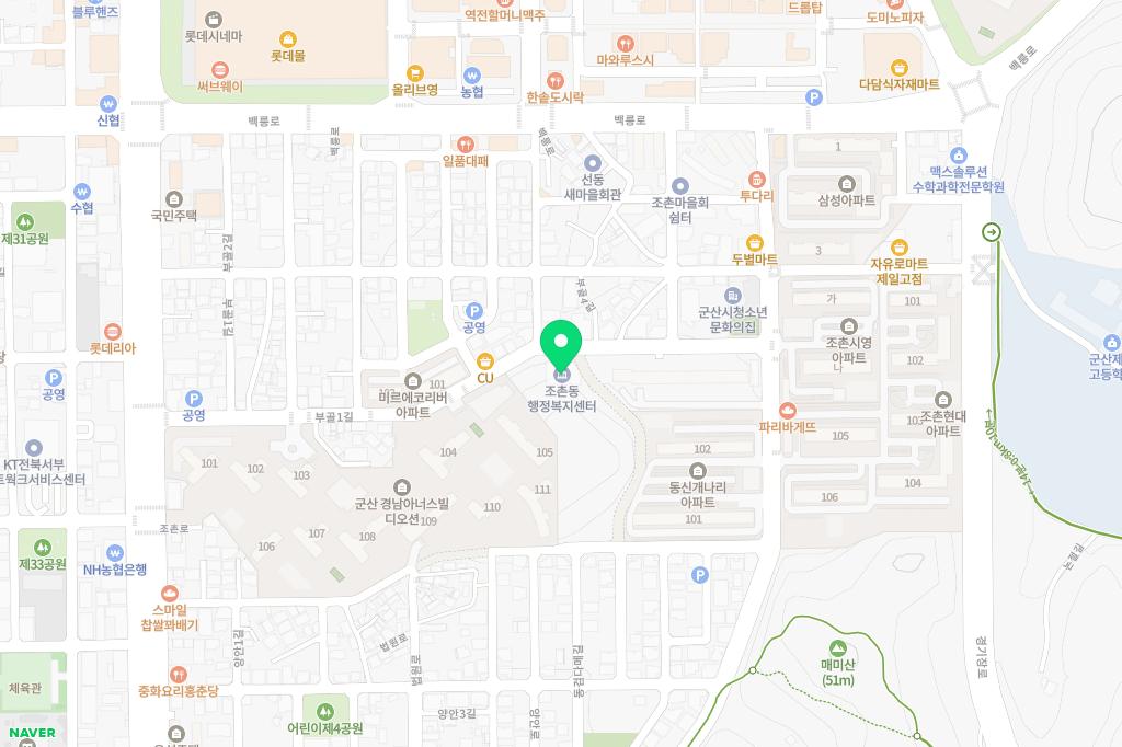 조촌안4길 어린이공원 지도 이미지