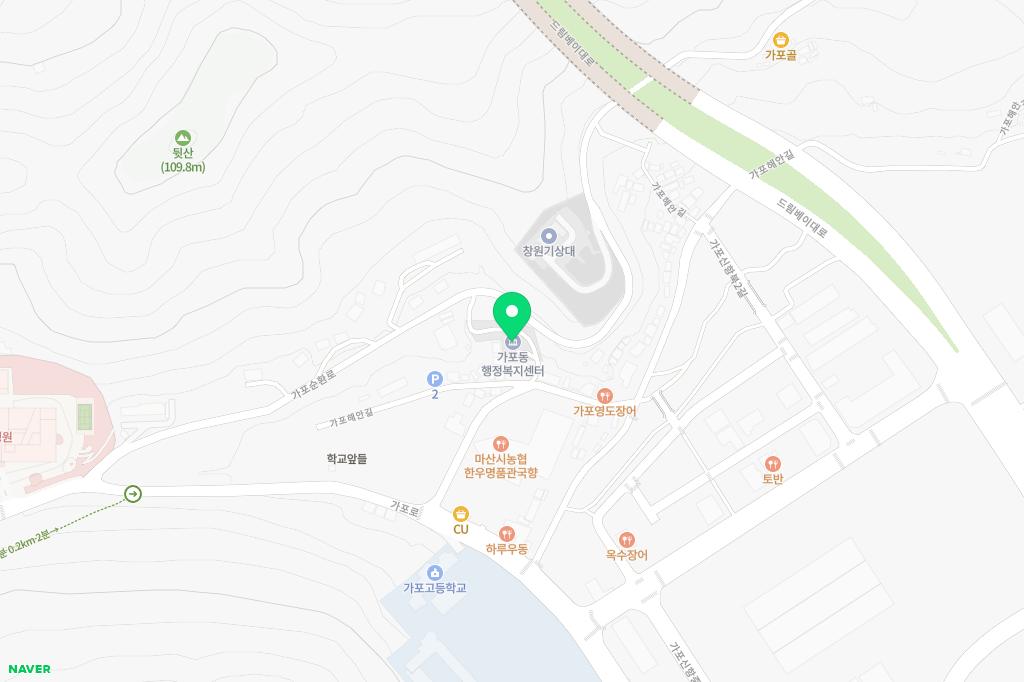 마창대교 유보라아이비파크 어린이놀이터2(106동) 지도 이미지