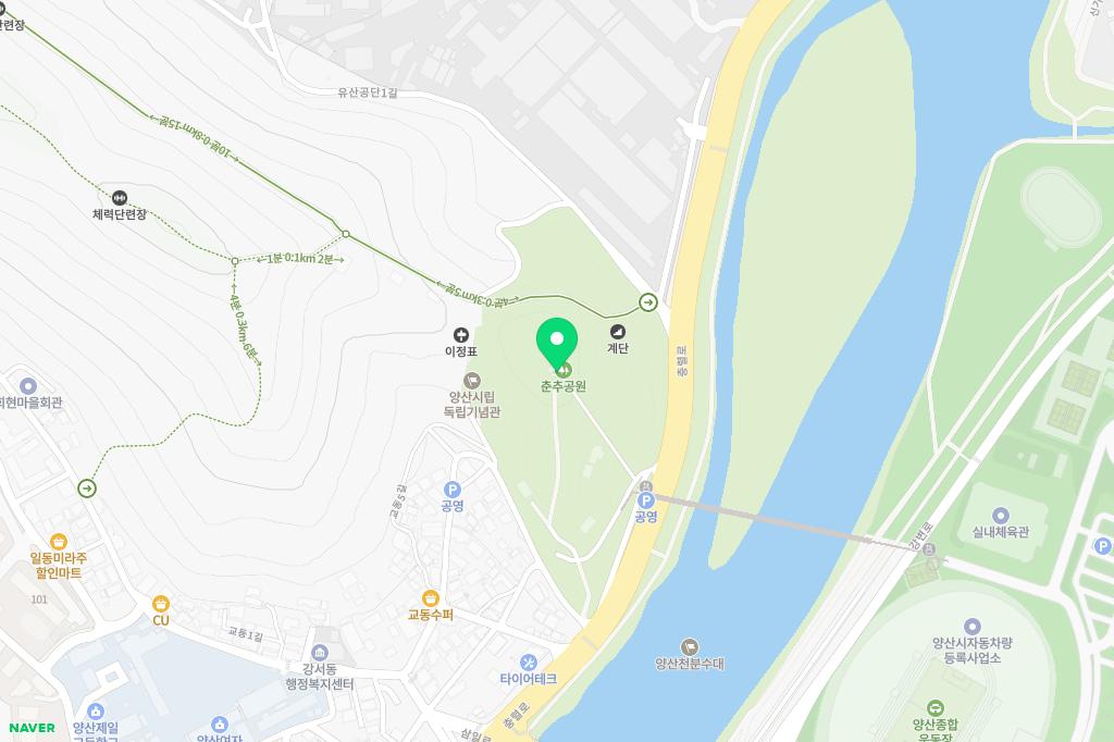 춘추유아숲체험원 지도 이미지