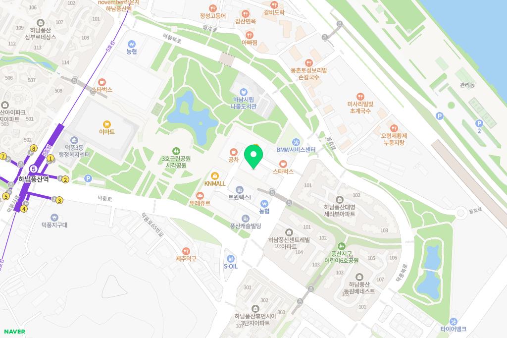 꿀잼키즈룸 하남덕풍점 지도 이미지