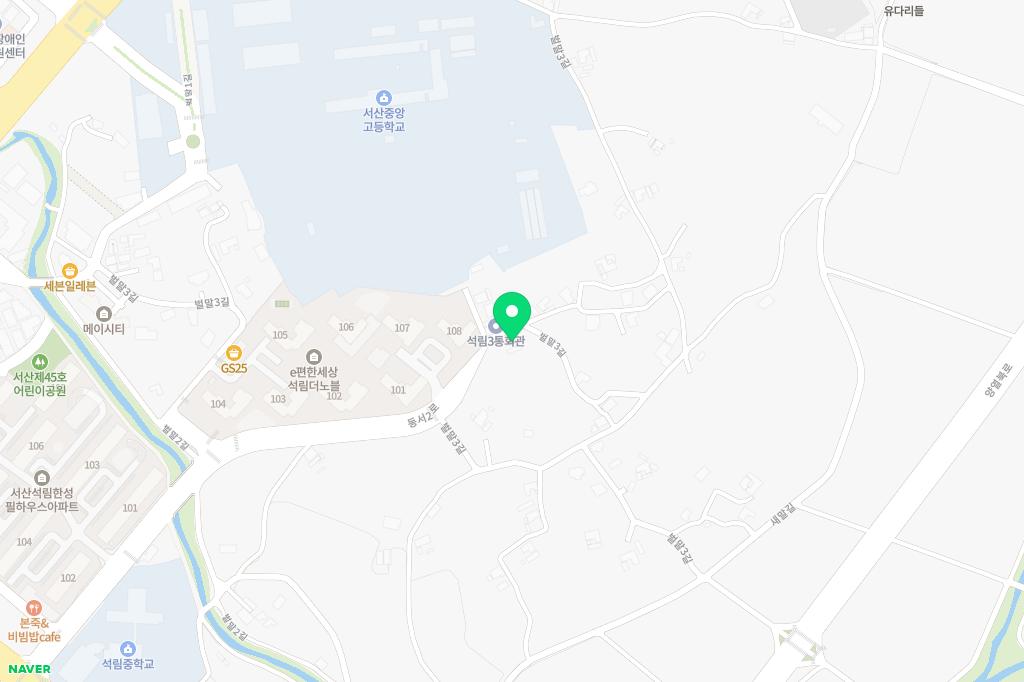 이편한세상 석림 더노블아파트 어린이집앞 유아놀이터 지도 이미지