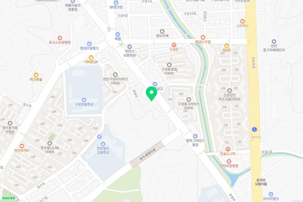 우리끼리 키즈카페 스포츠마을 천안구성점 지도 이미지