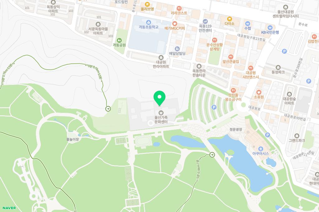 울산가족문화센터 지도 이미지