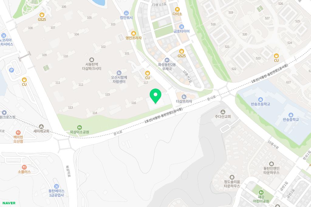 삼미별하유치원 어린이놀이시설 지도 이미지