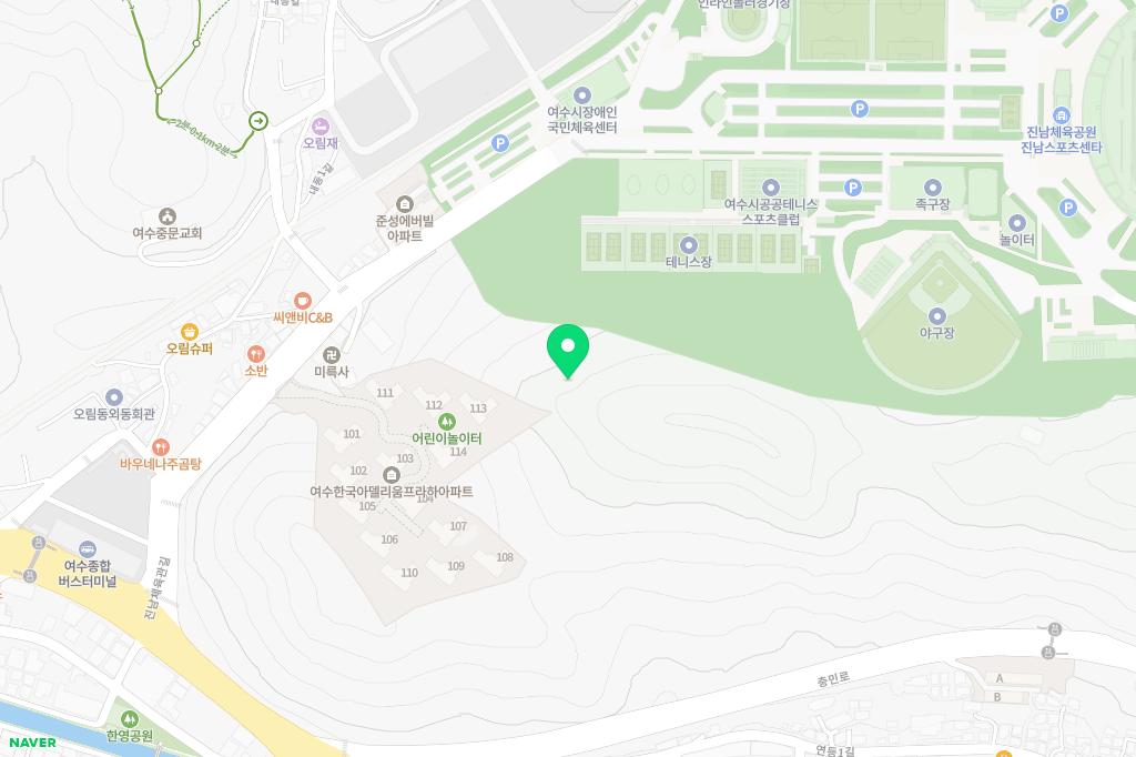 들꽃어린이공원 어린이놀이시설 지도 이미지