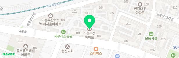 우성아파트102동앞 놀이터 지도 이미지