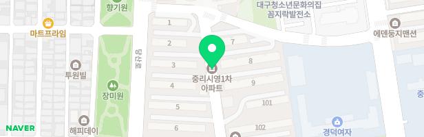 중리시영1차 아파트 6동 뒤편 놀이터 지도 이미지