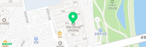 복현2차 서한타운1 지도 이미지