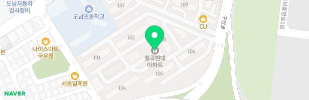 칠곡현대아파트 제3놀이터 지도 이미지