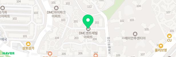 DMC센트레빌아파트 204동앞 놀이터 지도 이미지
