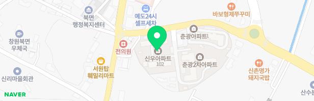 북면신우아파트 어린이놀이터 지도 이미지