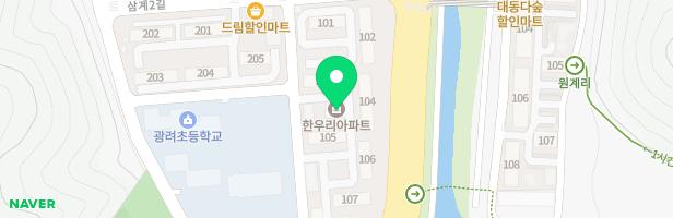 한우리1차아파트 어린이놀이터2 지도 이미지