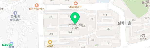풍기동현대아이파크-105동앞 지도 이미지
