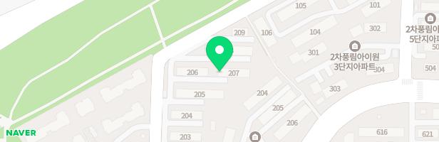 창보밀레시티2단지 놀이터 지도 이미지