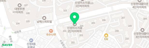 미소지움아파트2단지(207동앞) 어린이놀이시설 지도 이미지