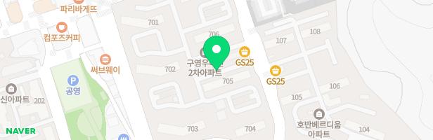 우미린 2차 아파트 어린이 놀이시설(707동 앞) 지도 이미지