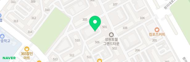 성원5단지아파트 506동앞 지도 이미지