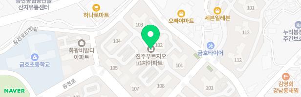 진주금산푸르지오1단지아파트 - ② 105동 옆 지도 이미지
