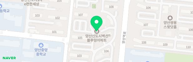양산신도시 벽산블루밍아파트 어린이놀이터 1 지도 이미지