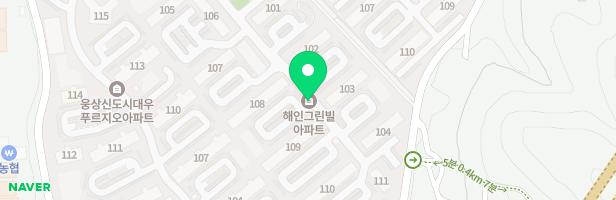 해인그린빌아파트 어린이놀이터(104동) 지도 이미지