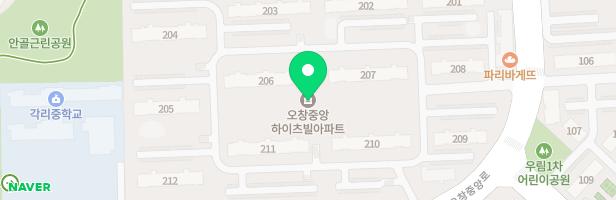 오창중앙하이츠빌아파트내 놀이터3 지도 이미지